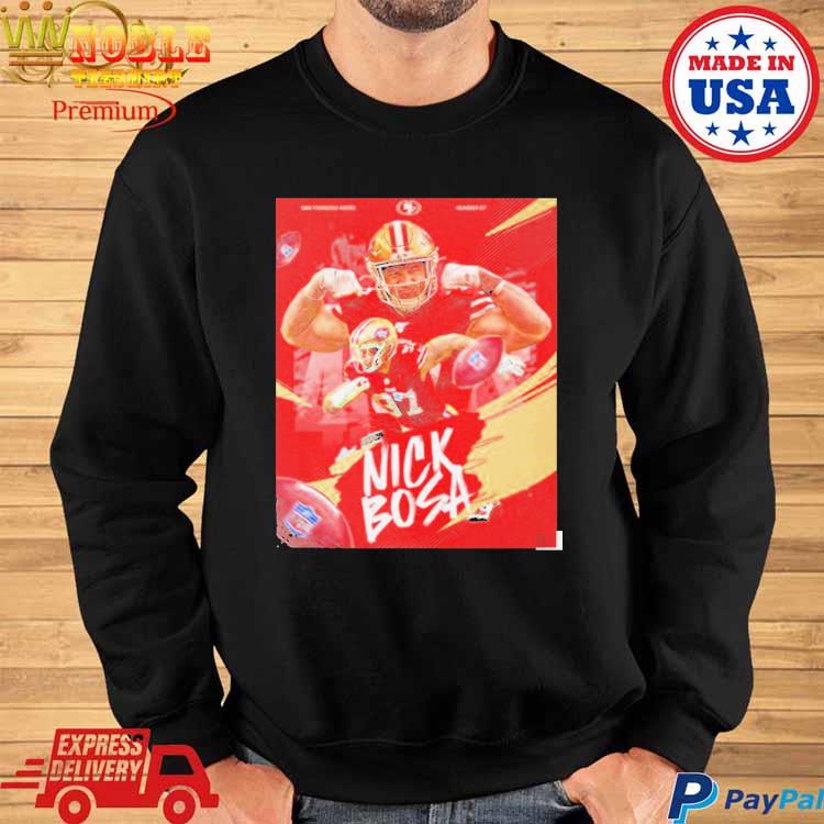 Nick Bosa 97 San Francisco 49ers the football tour vintage poster shirt,  hoodie, sweater, long sleeve and tank top