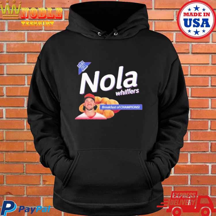 Nola Whiffers Aaron Nola Philadelphia Phillies breakfast of champions shirt,  hoodie, sweater, long sleeve and tank top