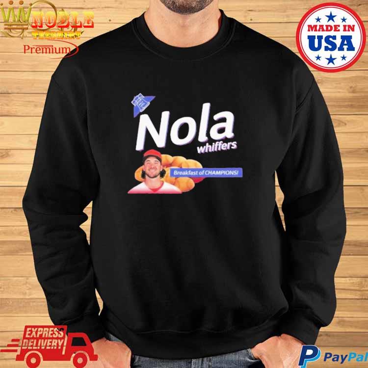 Nola Whiffers Aaron Nola breakfast of champions shirt, hoodie, sweater,  long sleeve and tank top