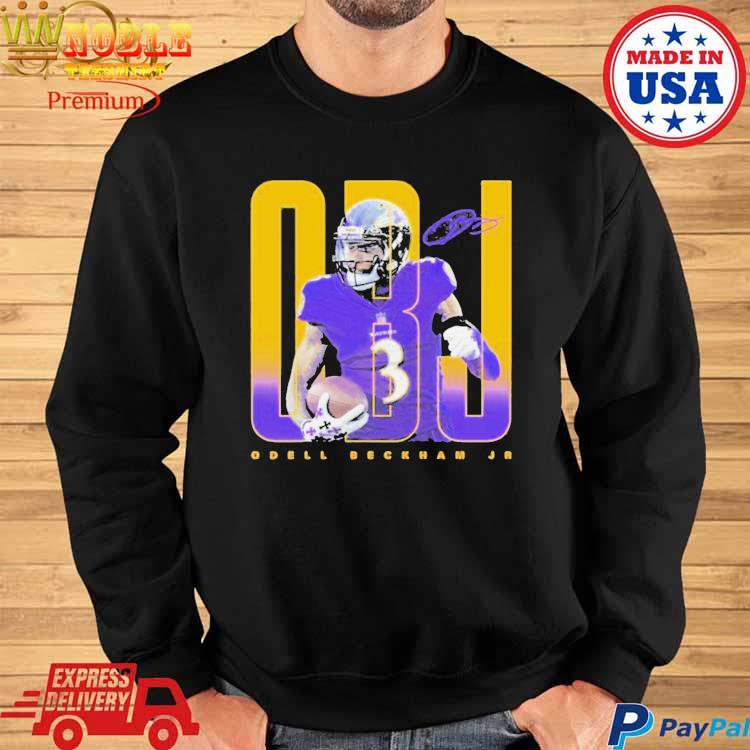 Official Odell Beckham Jr 3 Baltimore Ravens shirt, hoodie, sweater, long  sleeve and tank top