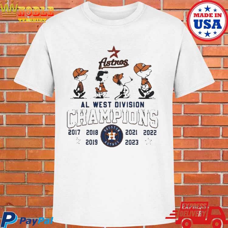 2017 Snoopy Houston Astros MLB World Series Champions Peanuts T-Shirt Size  Large