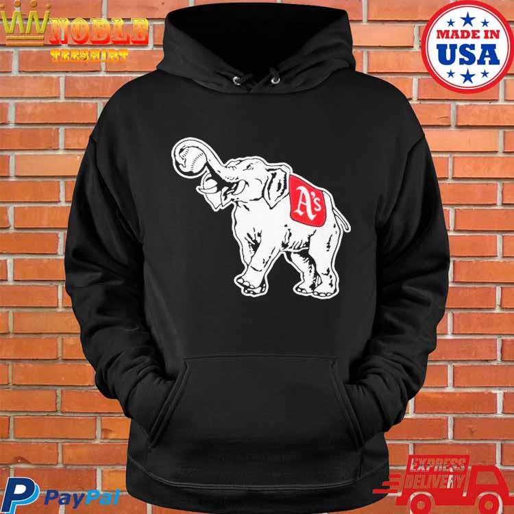 Philadelphia athletics elephant baseball mascot logo, hoodie