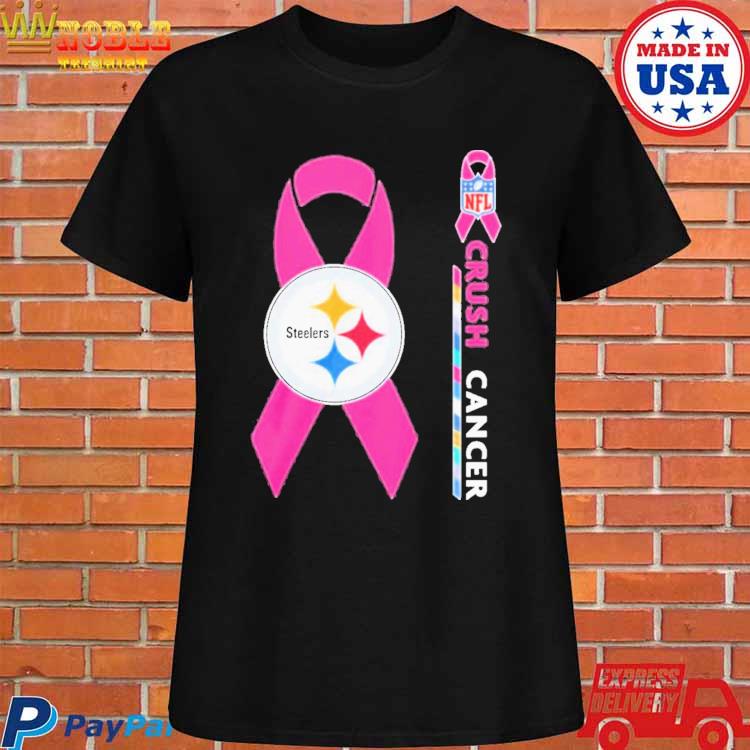 Official Pittsburgh Steelers NFL crush cancer T-shirt, hoodie