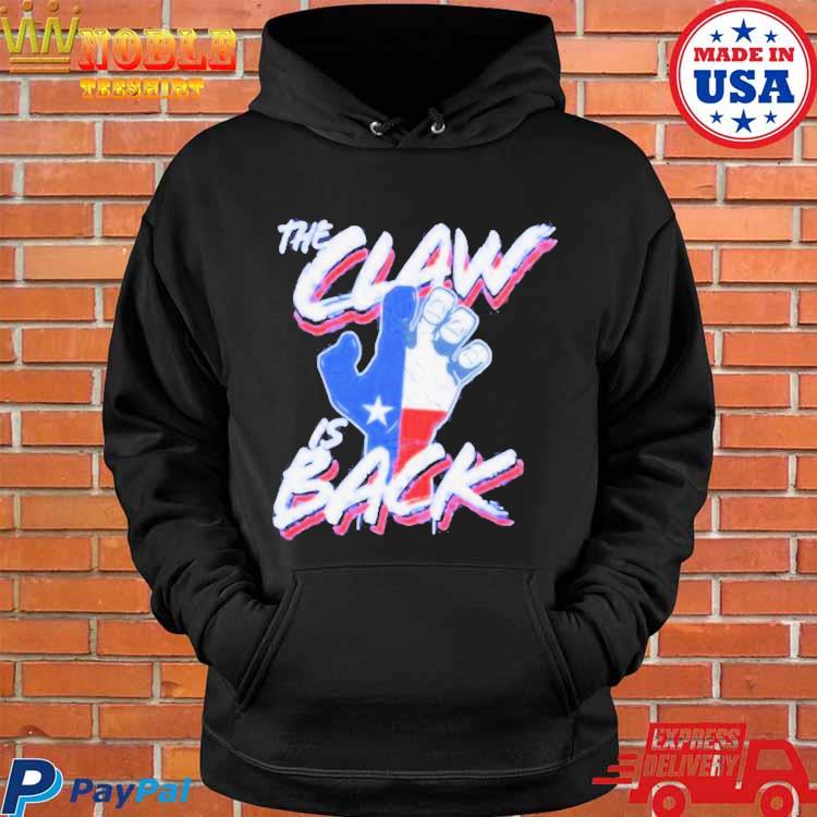 Official The Claw Is Back Texas Rangers Shirt, hoodie, sweater