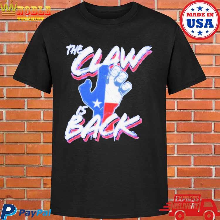Official The Claw Is Back Texas Rangers Shirt, hoodie, sweater, long sleeve  and tank top