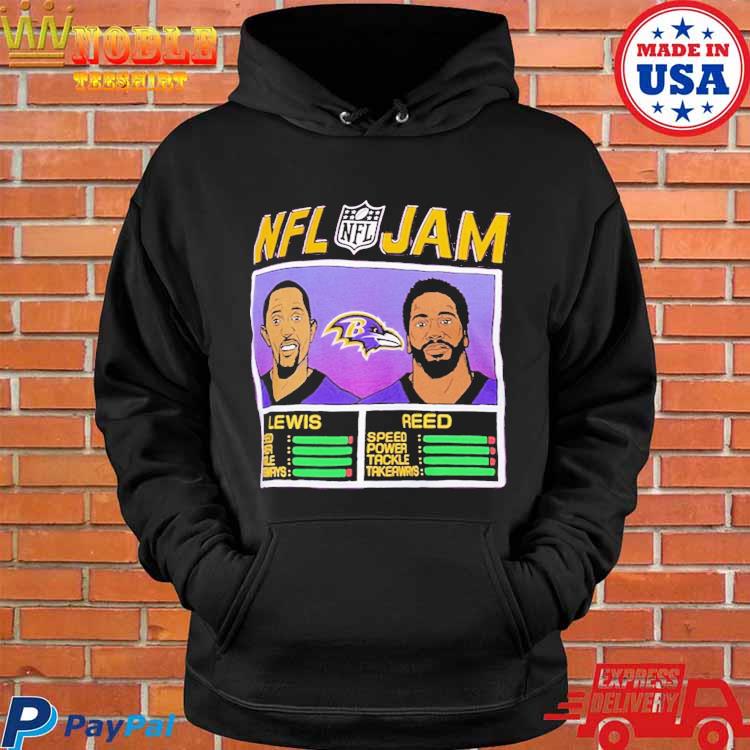 Baltimore Ravens NFL Jam Ray Lewis Ed Reed T-Shirt