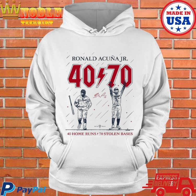 Ronald Acuña Jr 40 70 40 Home Runs 70 Stolen Bases Shirt, hoodie, sweater,  long sleeve and tank top