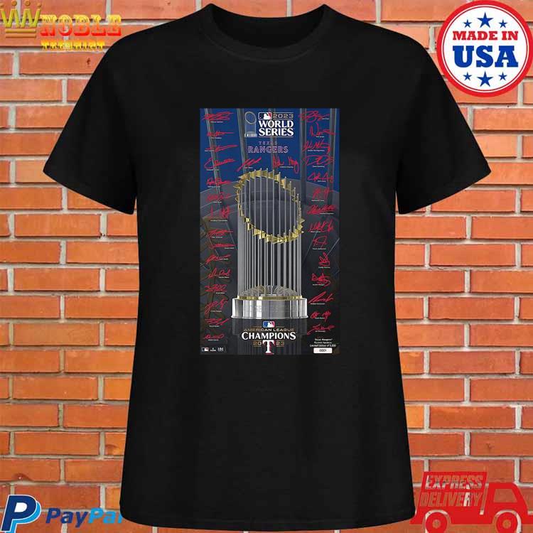 Rangers 2023 AL West Division Champions Texas Rangers Signatures T Shirt,  hoodie, sweater, long sleeve and tank top