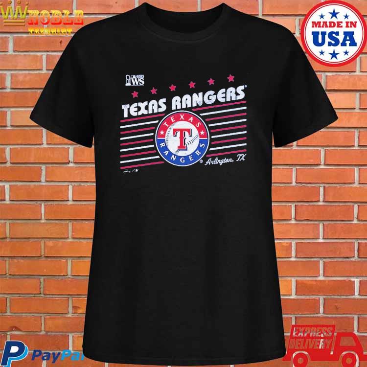 Texas Rangers Majestic Threads 2023 World Series Local Lines shirt