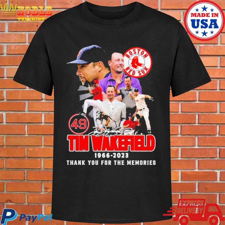 Tim Wakefield 49 Boston Red Sox 1966 2023 Memories T Shirt - Growkoc