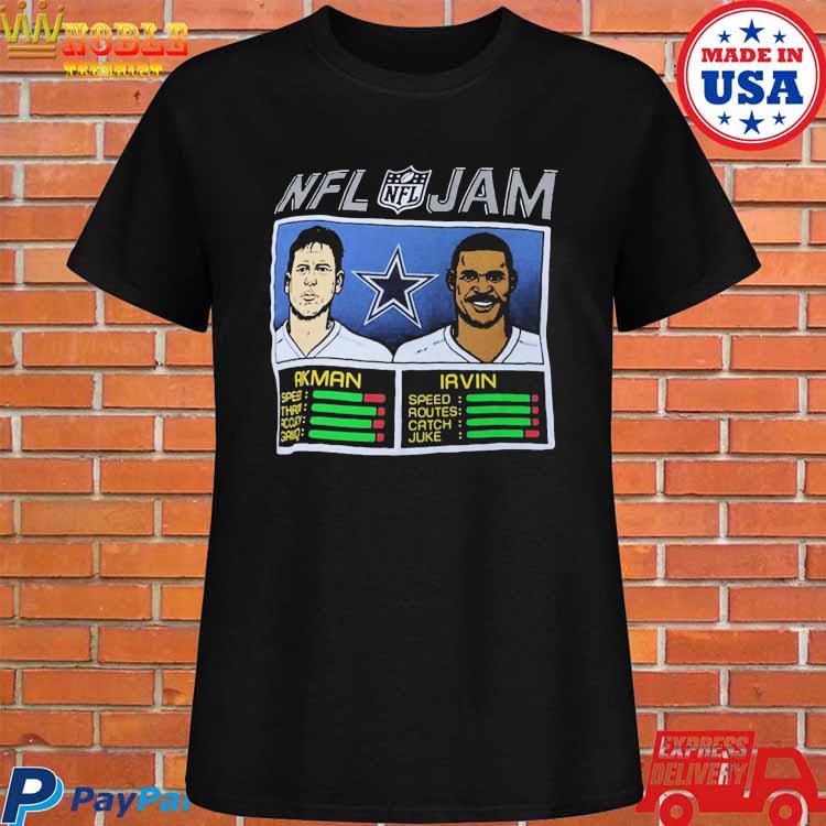 Michael Irvin Dallas Cowboys Youth Gray Name & Number Logo T-shirt 