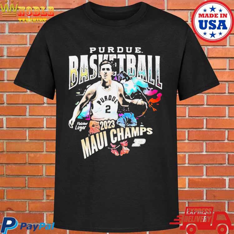 Official Purdue basketball fletcher loyer 2023 mauI champs Tshirt