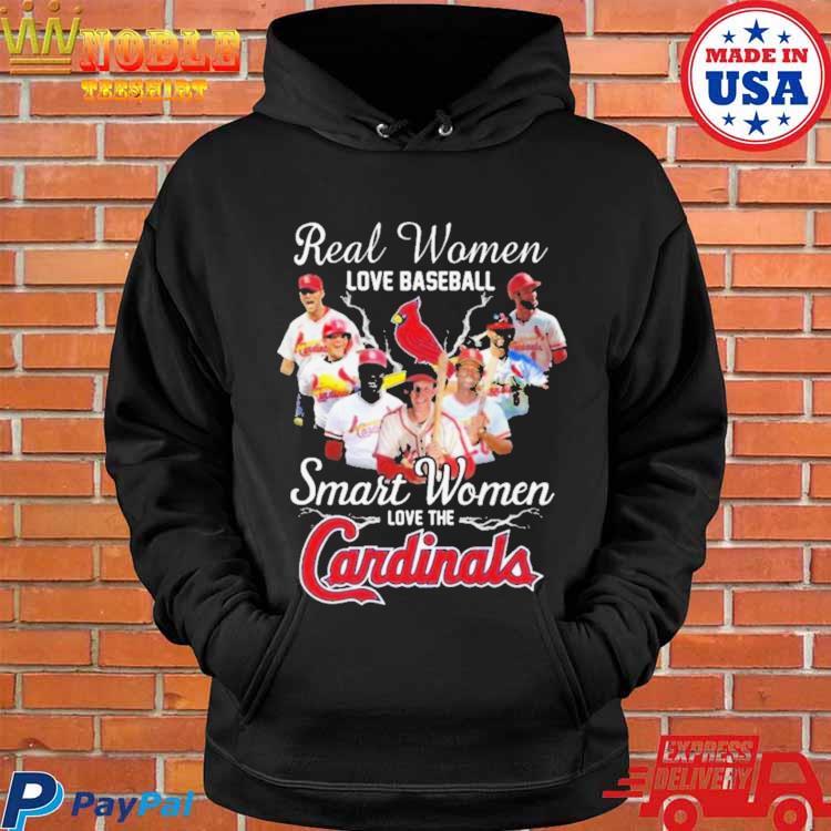 Real women love baseball smart women love the St. Louis Cardinals signature  T-shirt, hoodie, sweater, long sleeve and tank top