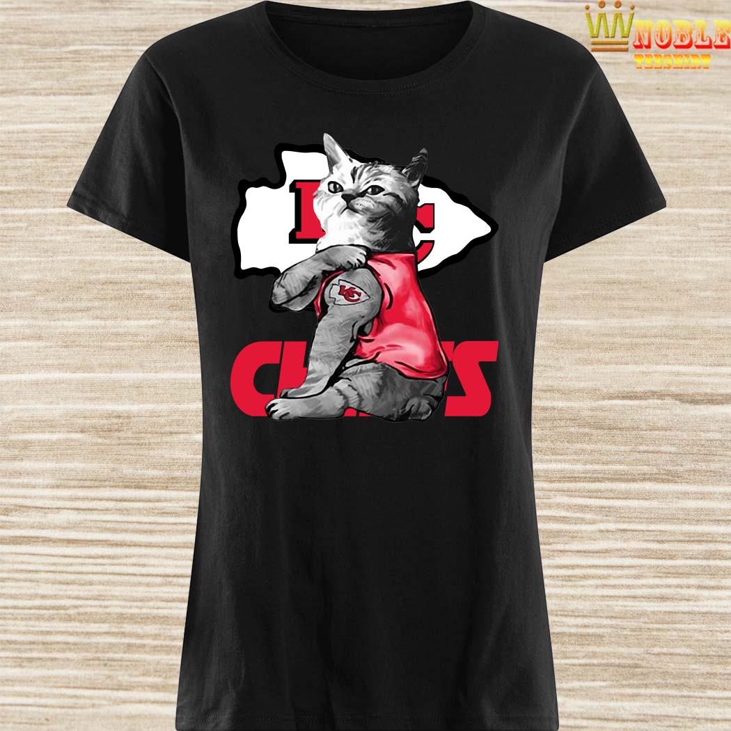 Cat tattoo Kansas City Chiefs shirt, hoodie, sweater and v-neck t