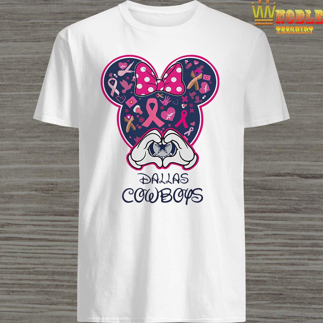 Dallas Cowboys Minnie mouse Breast Cancer Awareness shirt, sweater, long  sleeved and hoodie
