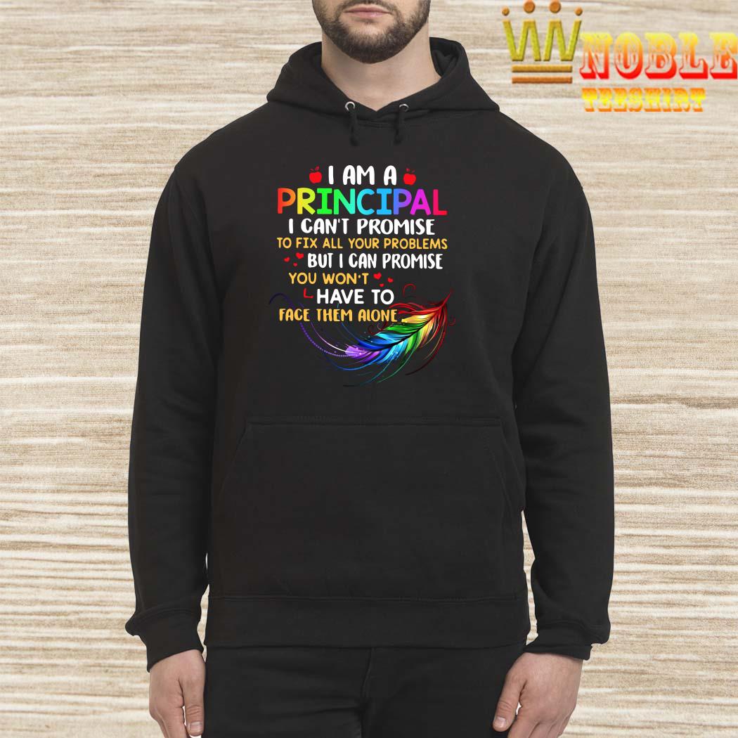 I am a principal I can’t promise to fix all your problems hoodie