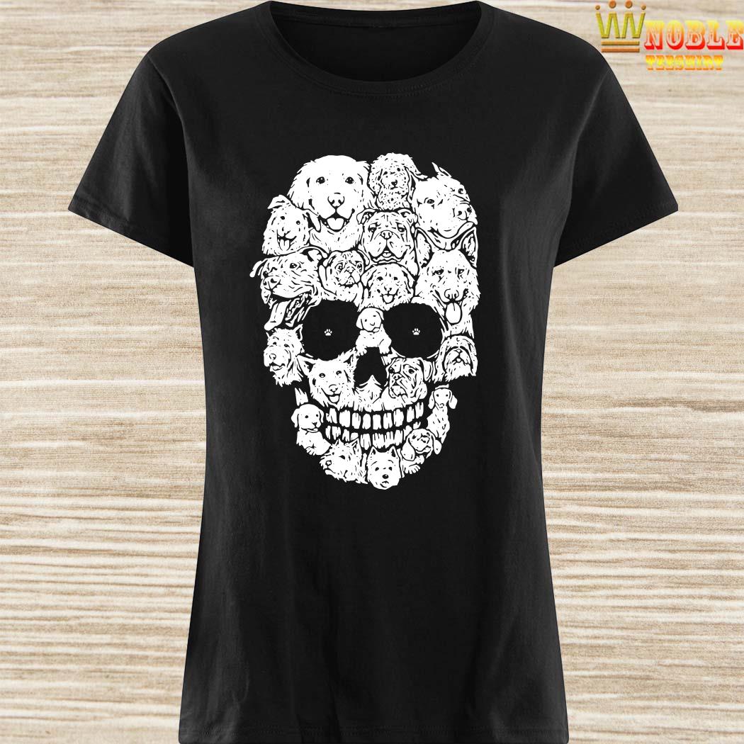 skull made of dogs shirt