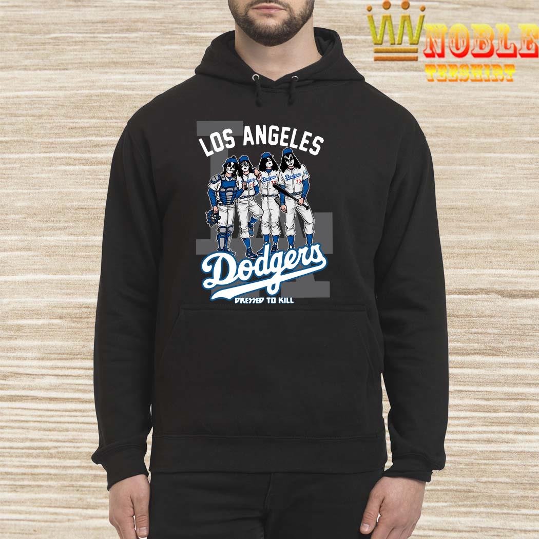 Kiss Los Angeles Dodgers Dressed To Kill Shirt, Sweater, Long