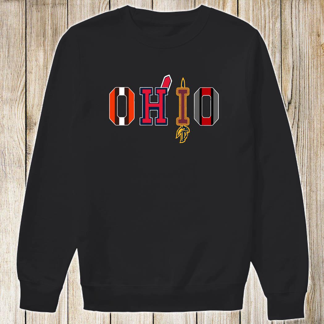 OHIO Cleveland Browns Cleveland Indians Cleveland Cavaliers shirt