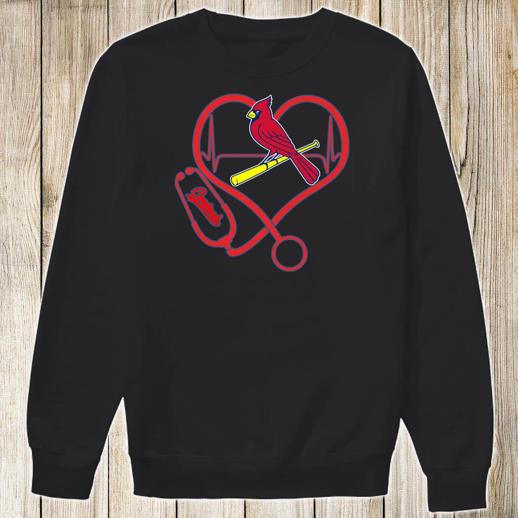 St. Louis Cardinals nurse heartbeat shirt, sweater, long sleeved