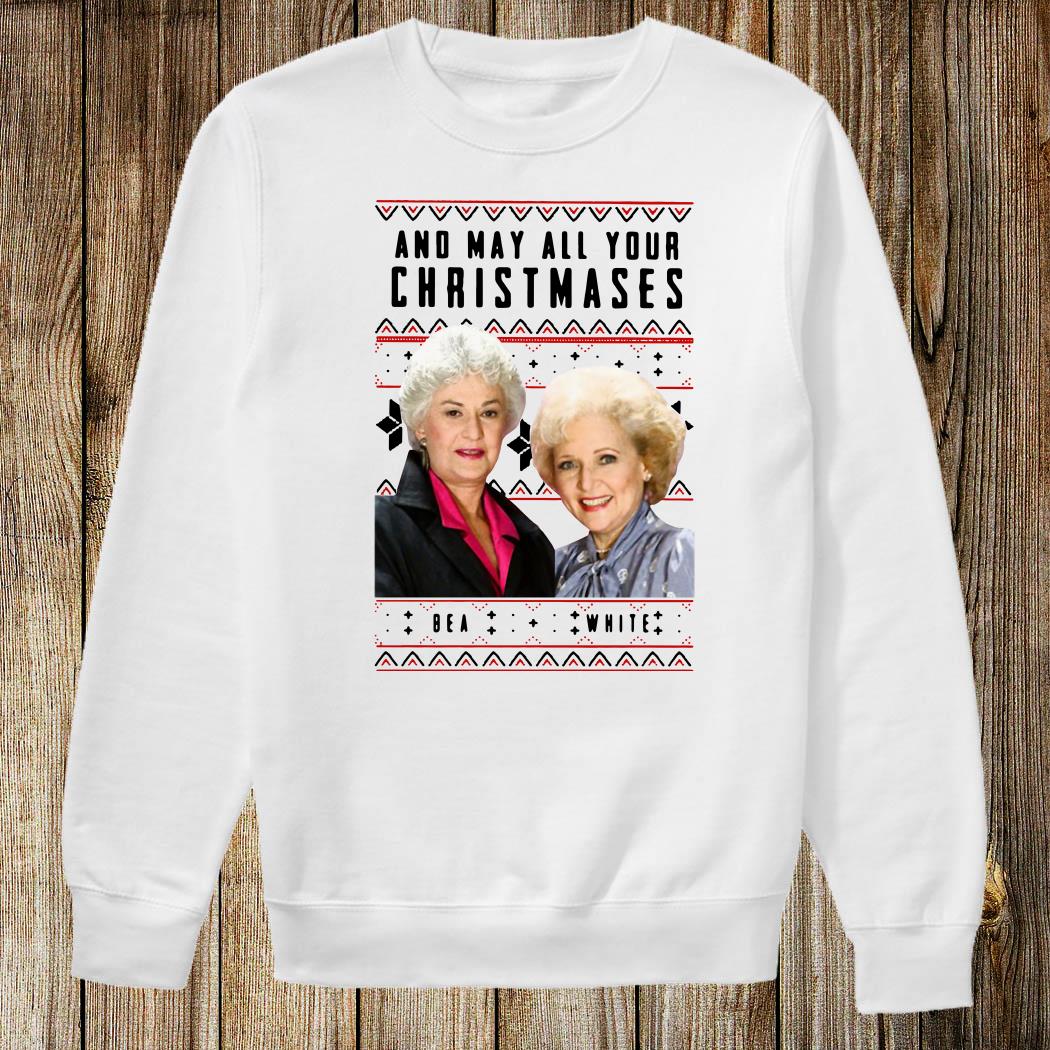 may all your christmases bea white sweatshirt