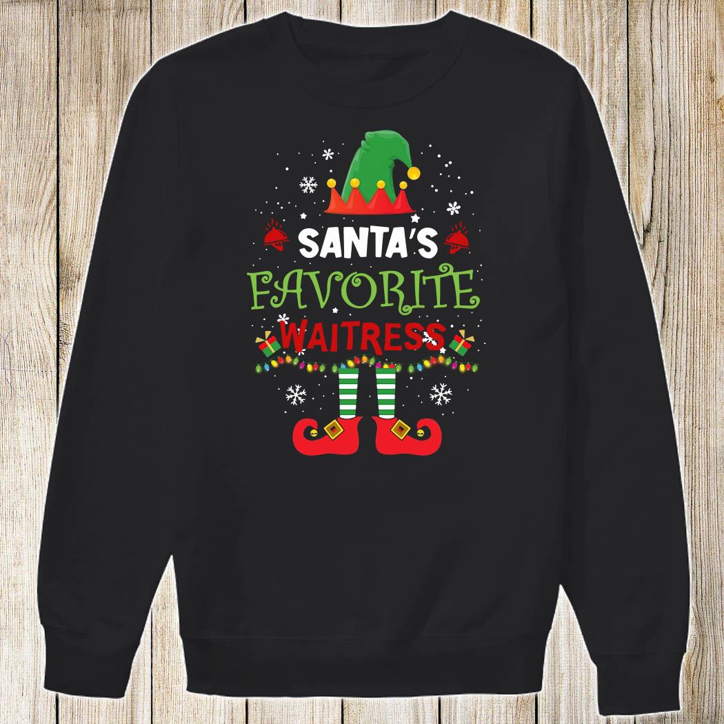 santa's favorite waitress shirt