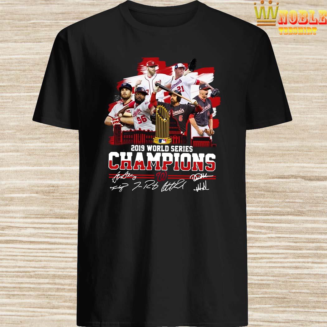 Washington Nationals 2019 World Series Champions Signatures Shirt, Sweater,  Long Sleeved And Hoodie