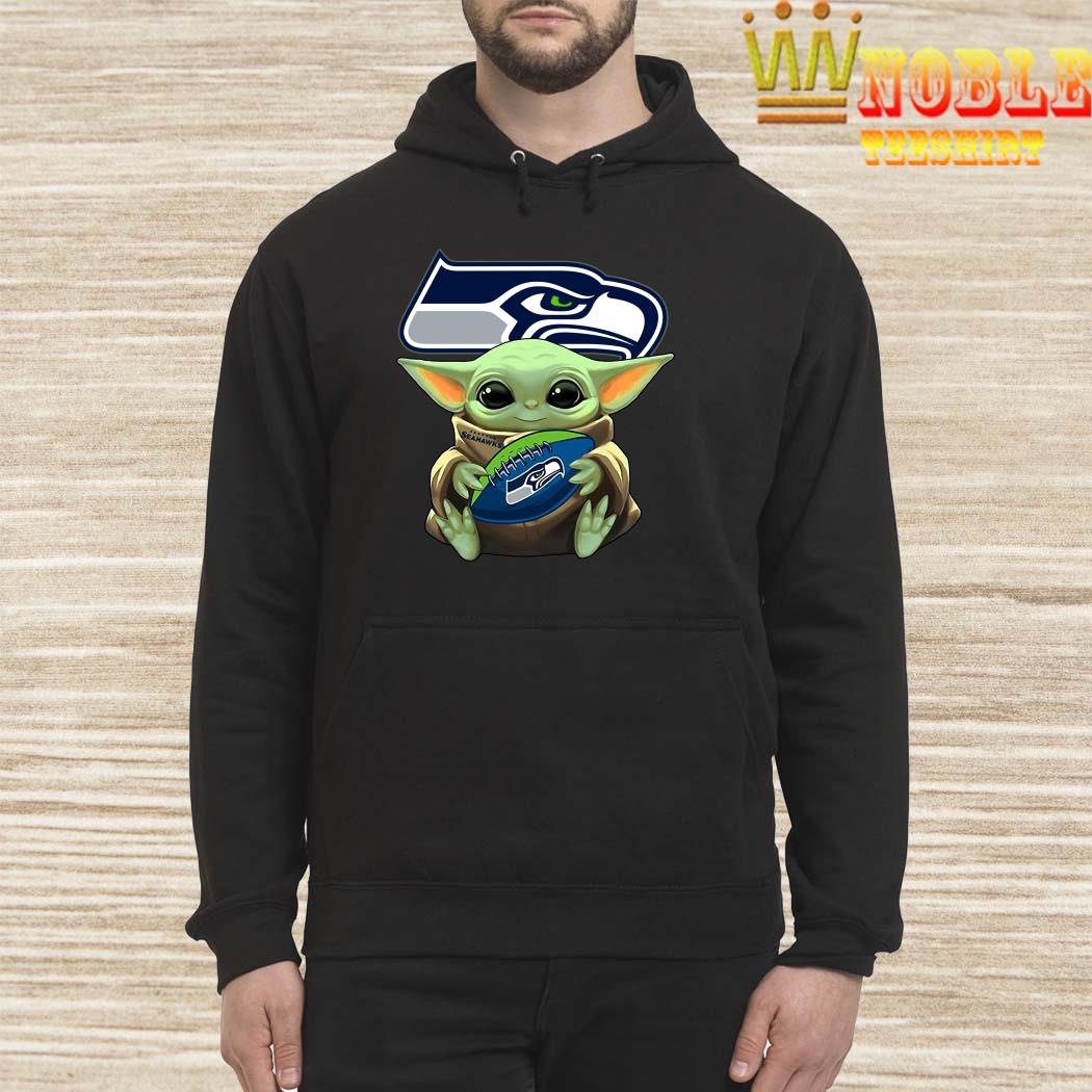 Baby Yoda hug Seattle Seahawks shirt, hoodie, sweater, long sleeve and tank  top