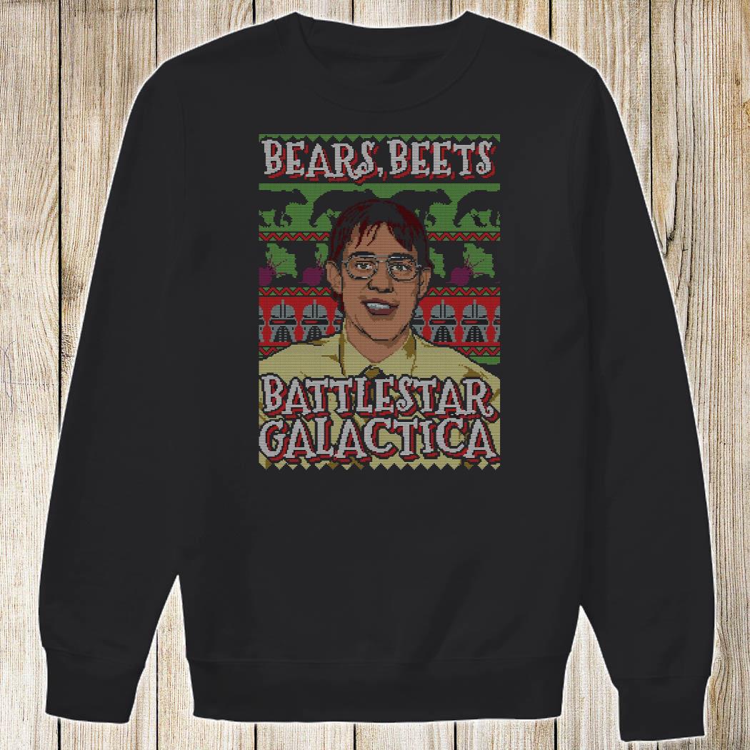 Bears beets battlestar sales galactica christmas sweater