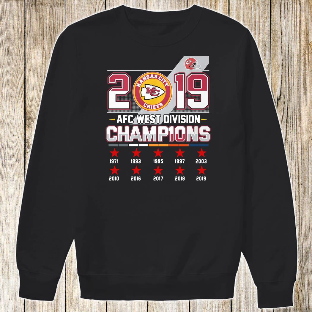 Kansas City Chiefs AFC West Division Champions 2019 shirt, hoodie