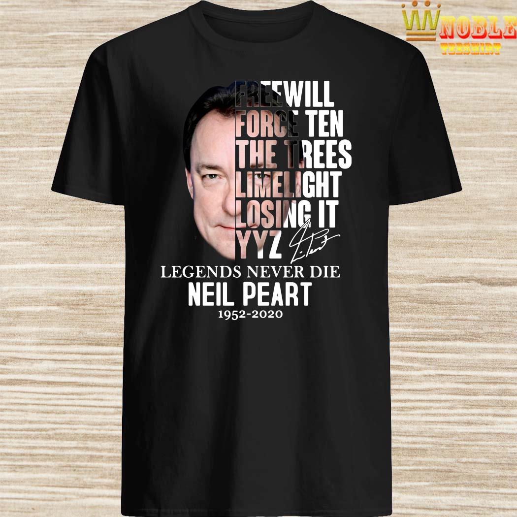 neil peart tribute shirt