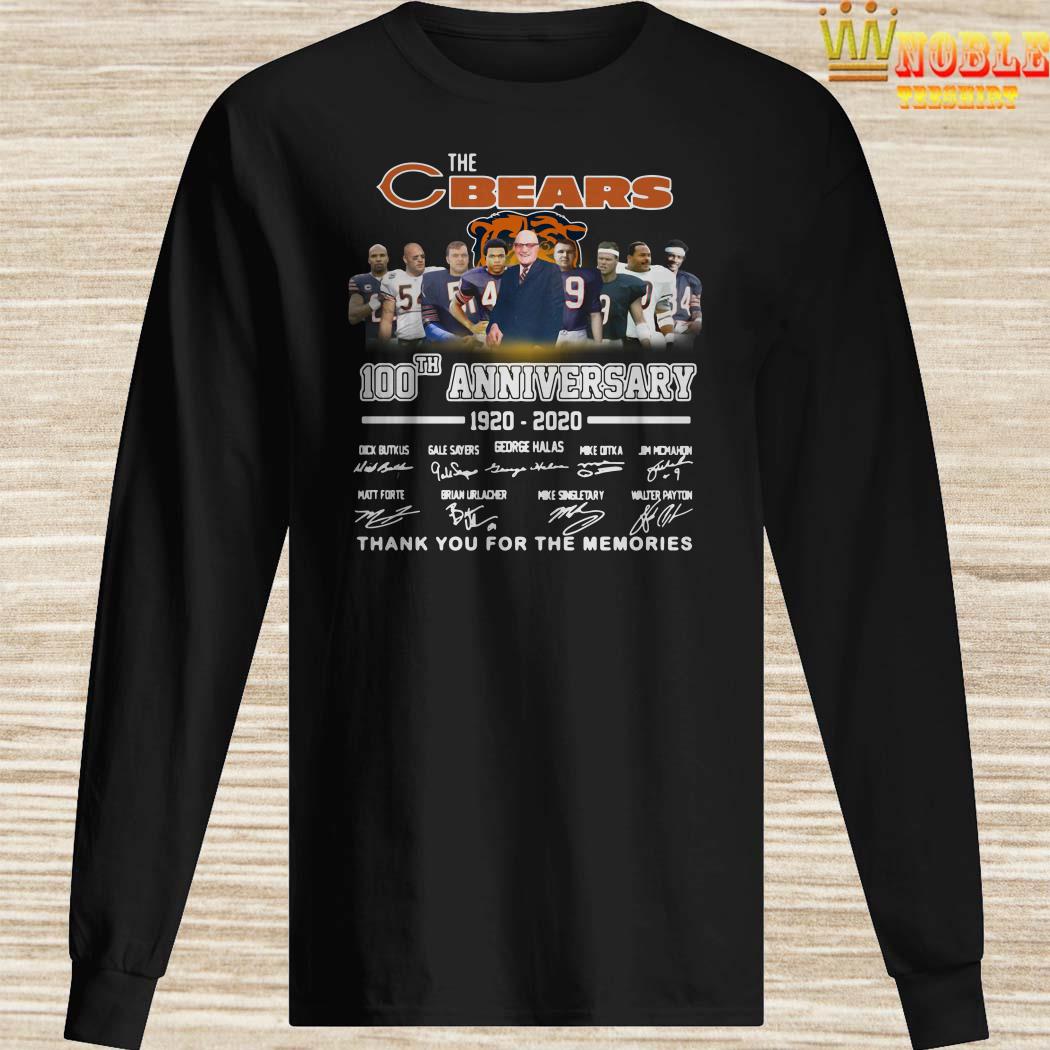 100 year of Chicago Bears 1920-2020 shirt, unisex shirt, longsleeve