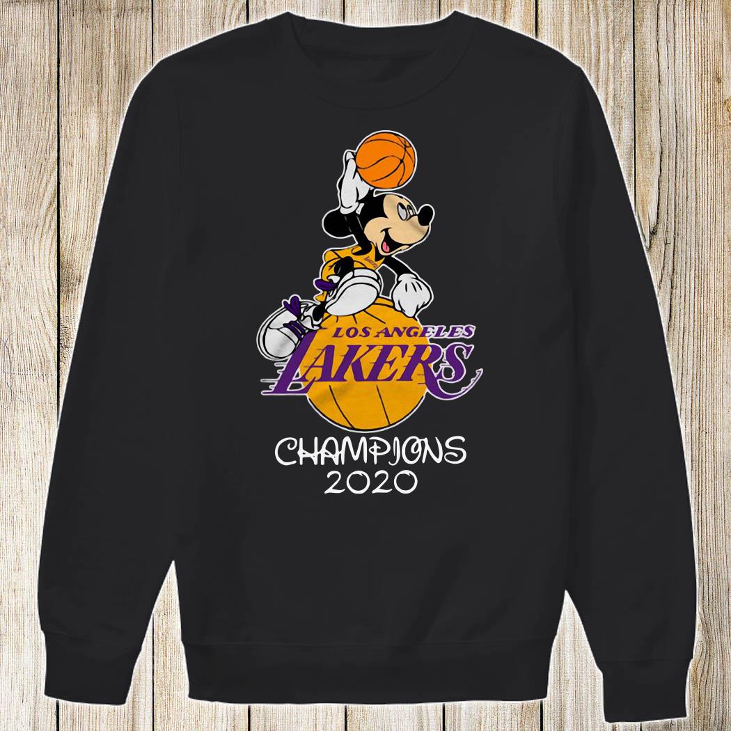 Mickey Mouse Los Angeles Lakers Champions 2020 T-Shirt, hoodie, sweater and  long sleeve