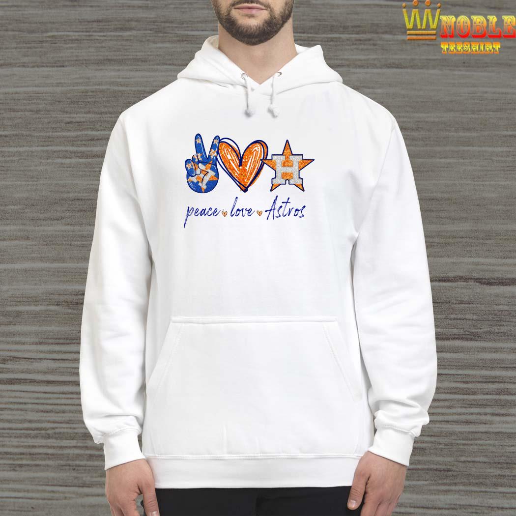 Nice Houston Astros Peace Love Astros Shirt, hoodie, sweater, long sleeve  and tank top