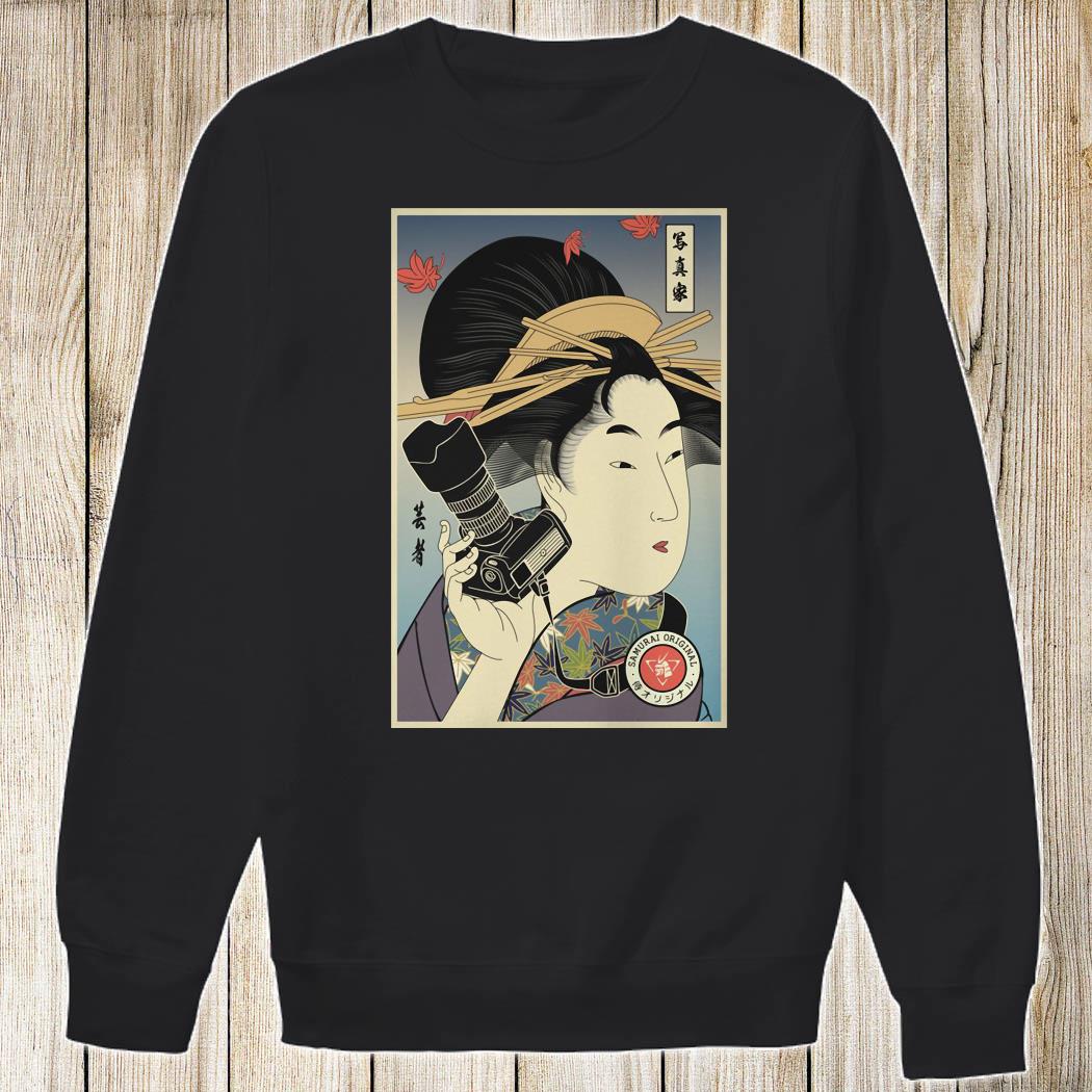 samurai photographer t shirt