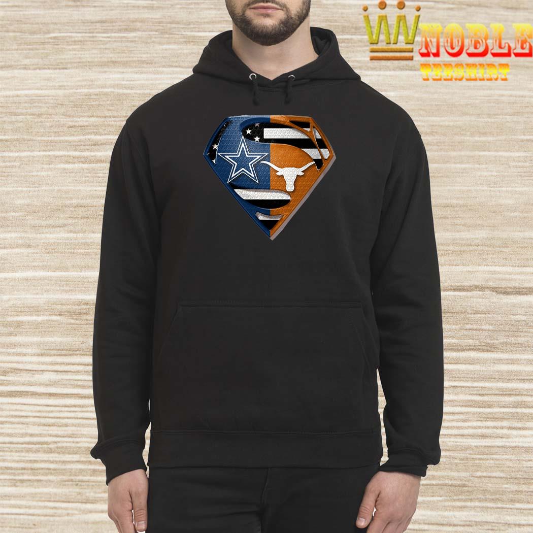 Superman Dallas Cowboys And Texas Longhorns Shirt, hoodie, tank top,  sweater and long sleeve t-shirt