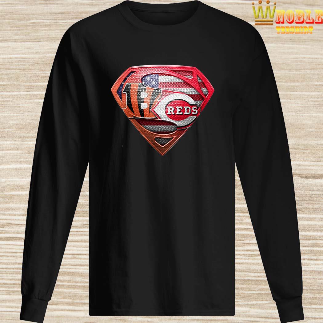 Cincinnati Bengals And Cincinnati Reds Superman Shirt, hoodie