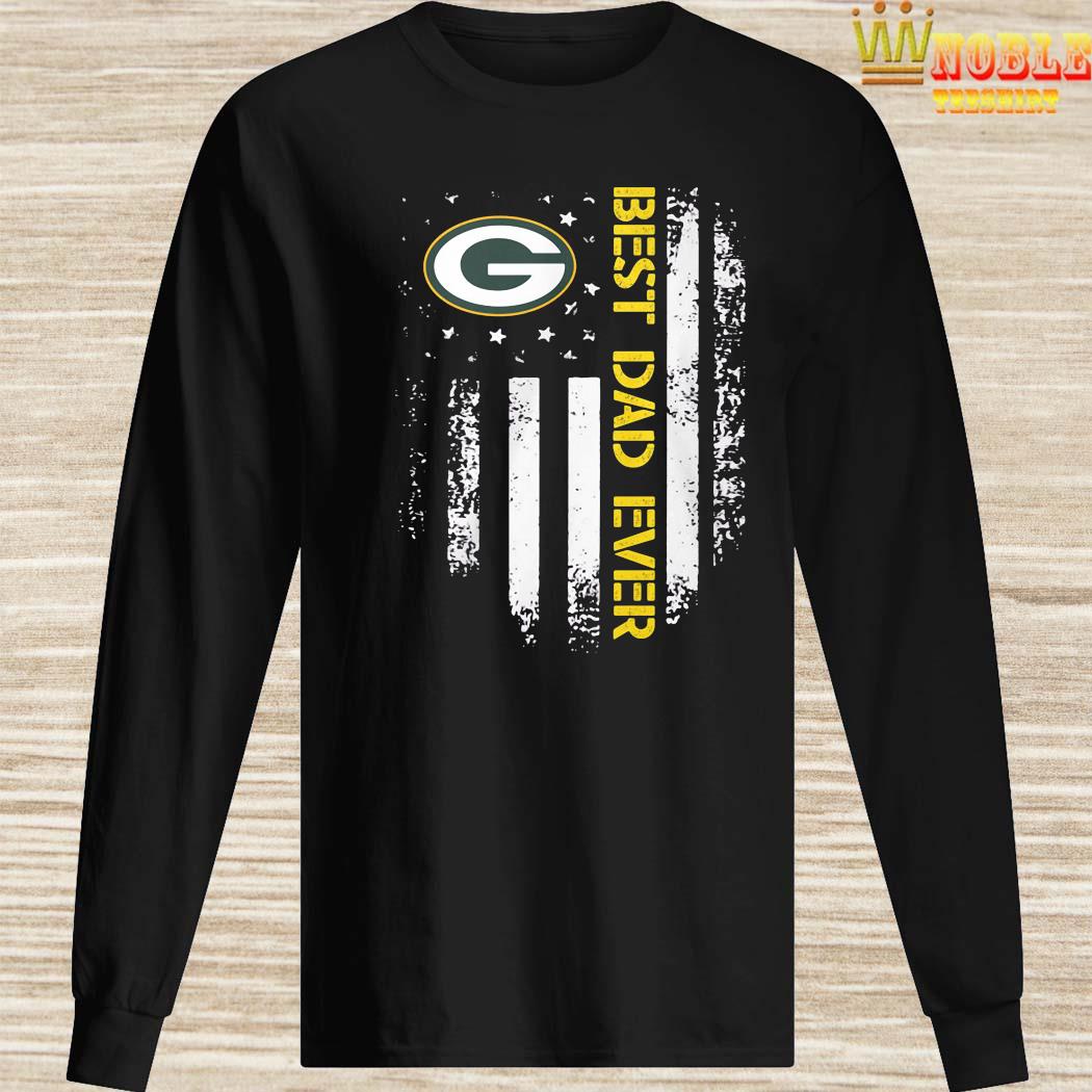 Green Bay Packers Best Dad Ever American Flag Shirt, hoodie, tank