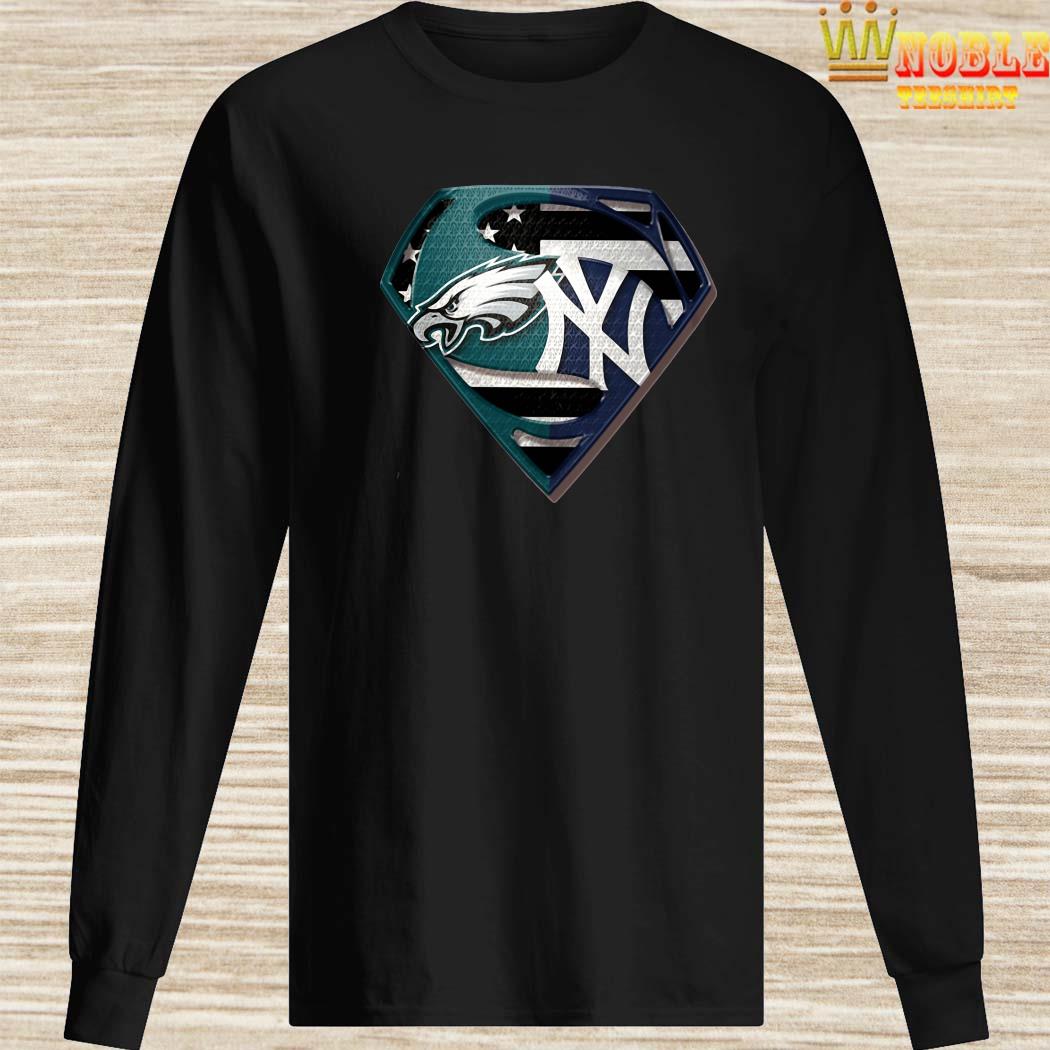 Philadelphia Eagles And New York Yankees Superman Shirt, hoodie