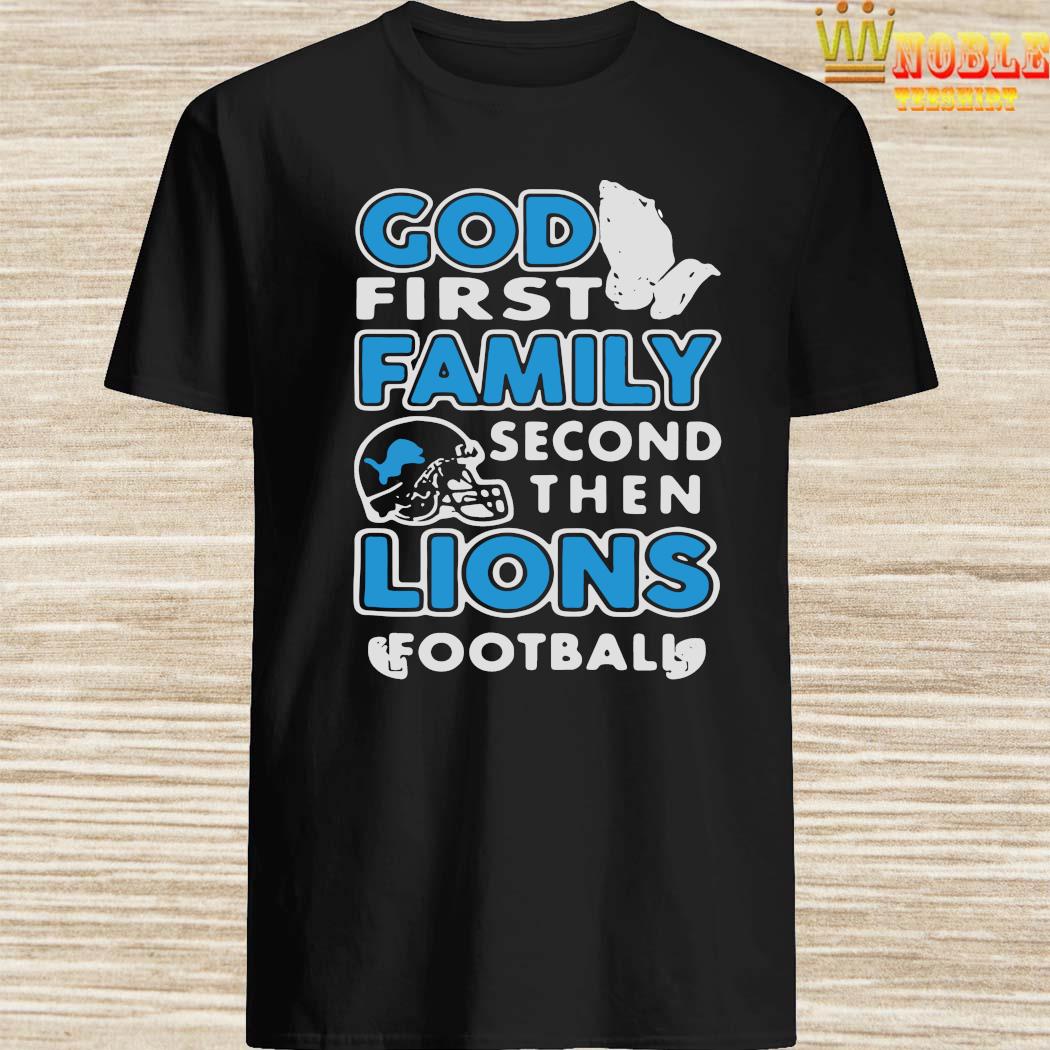 Personalized Detroit Lions God First Family Second All Over Print Jersey  Shirt