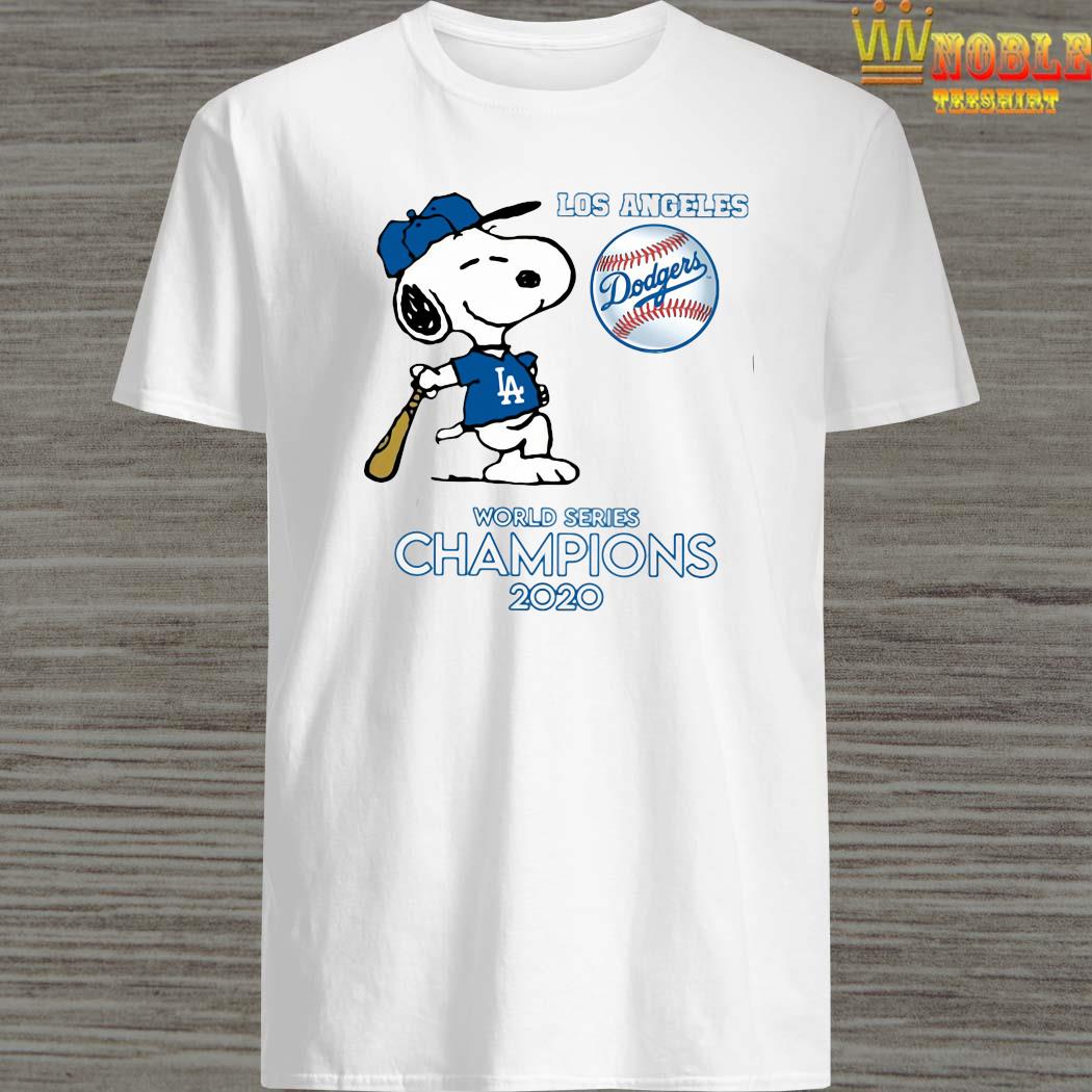 Snoopy Los Angeles Dodgers World Series Champions 2020 Shirt, hoodie, tank  top, sweater and long sleeve t-shirt